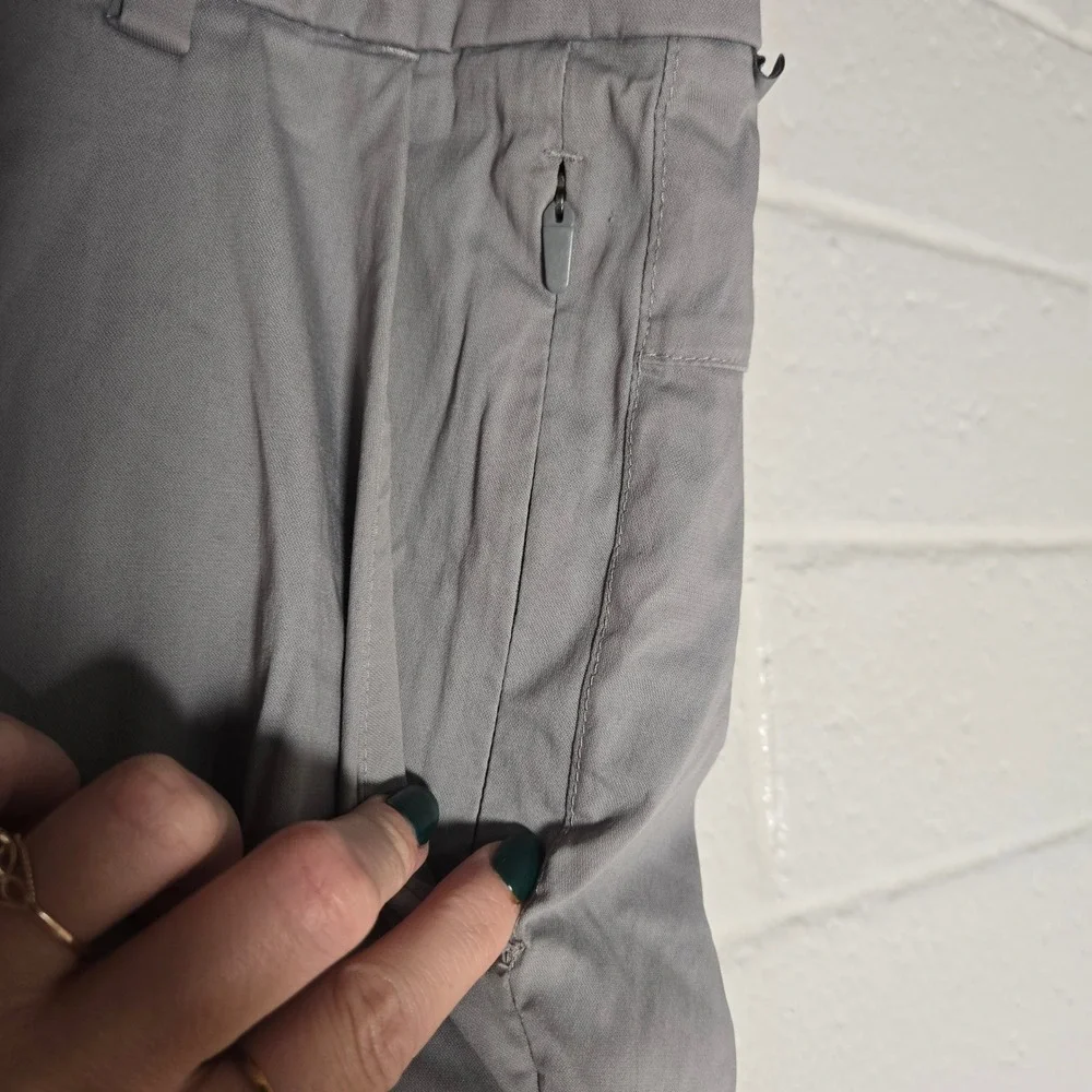 Lululemon Commission Pant Mens 38 Grey Slim Fit Chino Trousers Tech Canvas Work